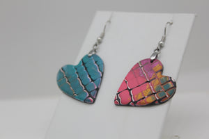 Colourful Heart Earrings