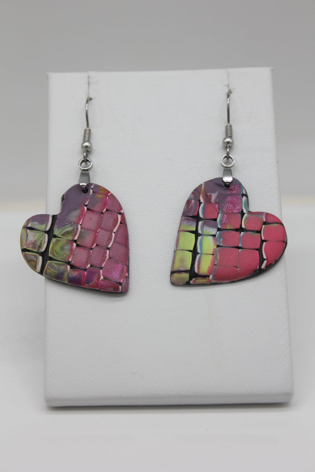 Rainbow Heart Earrings